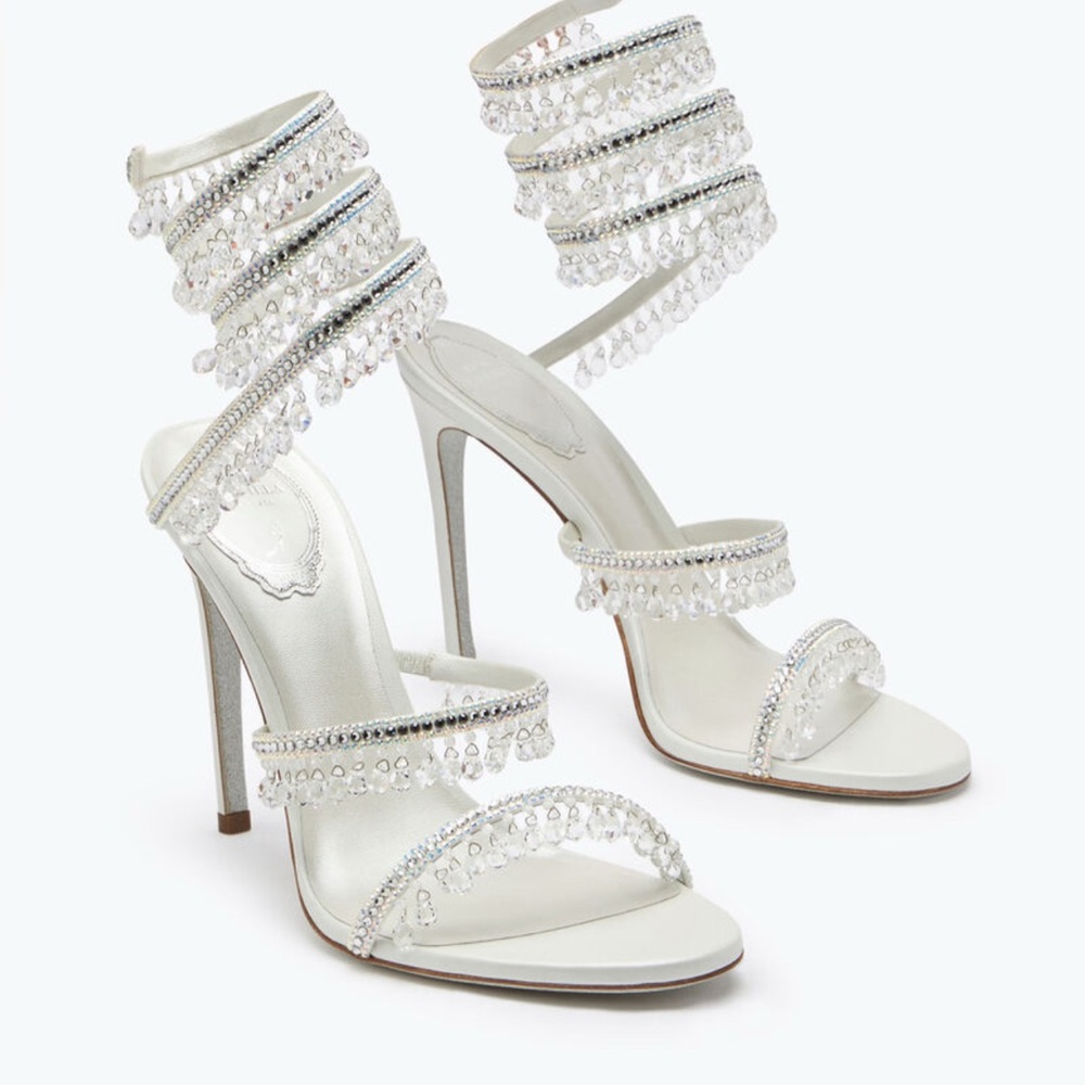 René Caovilla CHANDELIER IVORY SANDAL